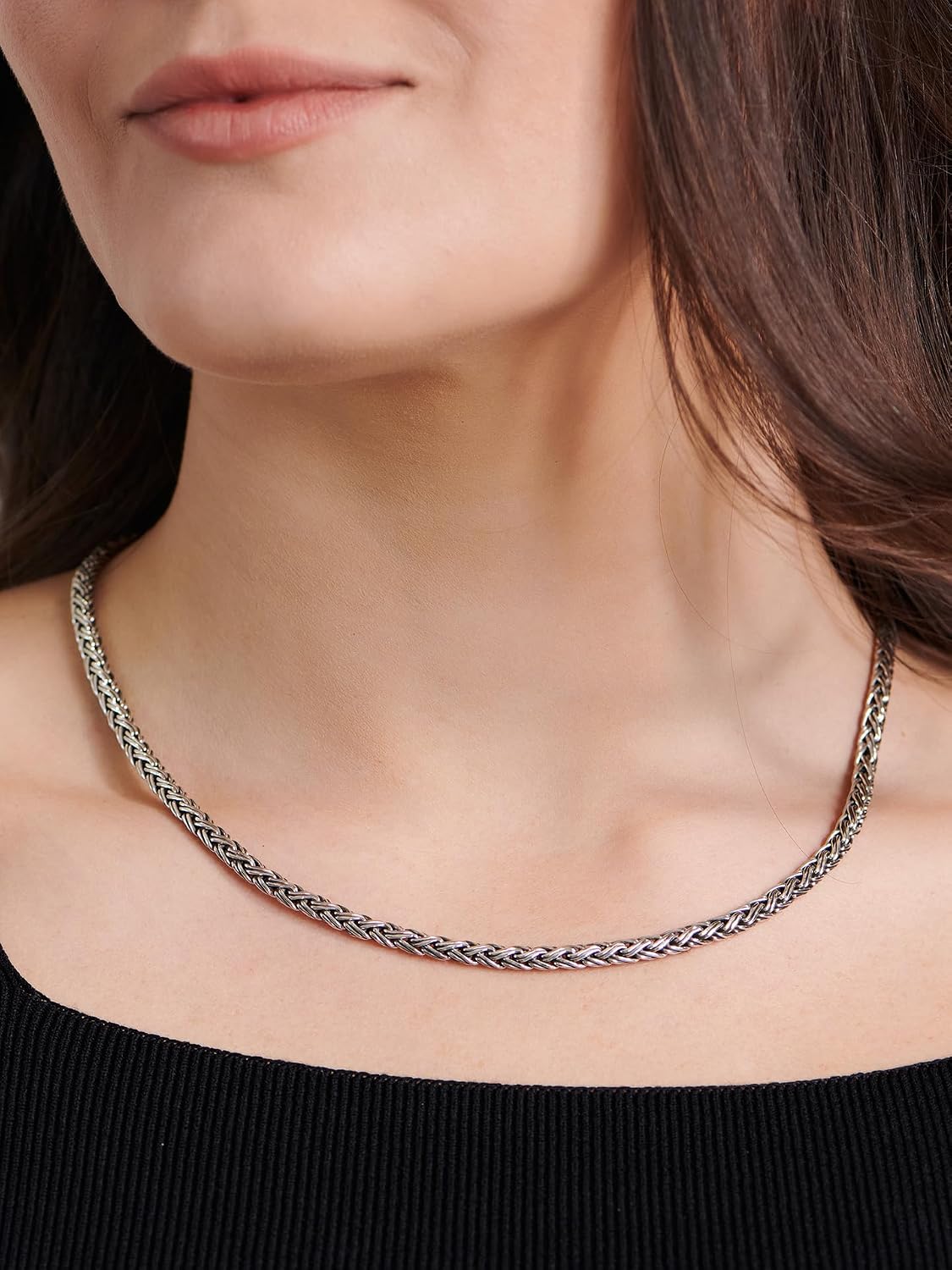 Bali Dragon Bone Sterling Silver 925 Chain Necklace - Tulang Naga, Borobudur, Paddy, Foxtail Designs for Women & Men