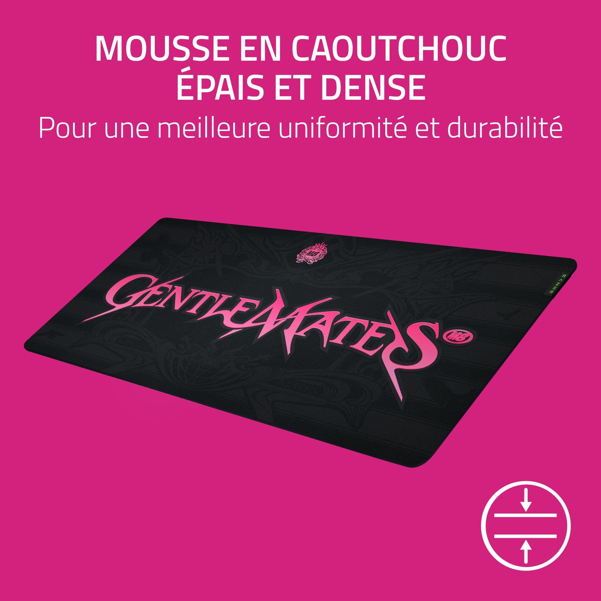 Razer Gigantus V2 XXL - Gentlemates Edition - Tapis de Souris Gaming Souple pour la rapidité et Le contrôle - 940mm x 410mm x 4mm - Tissu Micro texturé | Noir