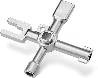 5-in-1 Entlüftungsschlüssel für heizkörper | Multifunktional Heizungsschlüssel | Passend für alle Heizkörper | 1 Stück