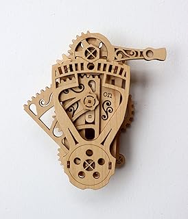 ABONG Gear and Cam Light Switch 3D Wood Model Kit | Includes 41 Pieces and Video Build Guide | Replaces Basic Light Switch Cover | Decorate Yourself