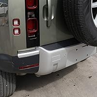Vista 6 de Kit de ajuste de cubierta de protección antiarañazos de cuerpo negro ABS para accesorios Land Rover Defender 110 2020 (Rearguard)
