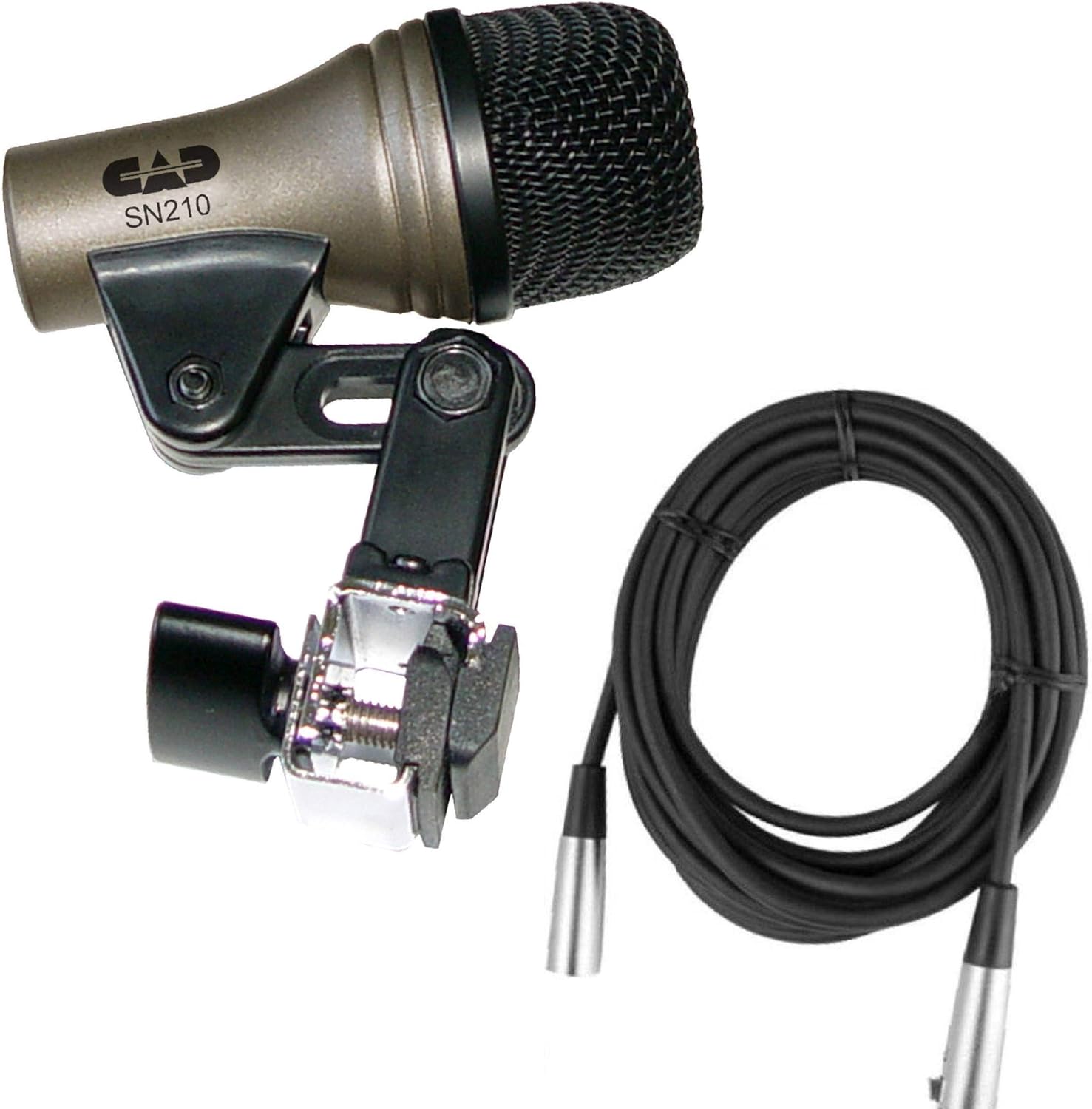 CAD SN210 MIC Microphone for Snare Cajon Bongos Tom+15' Cable Musical Instruments