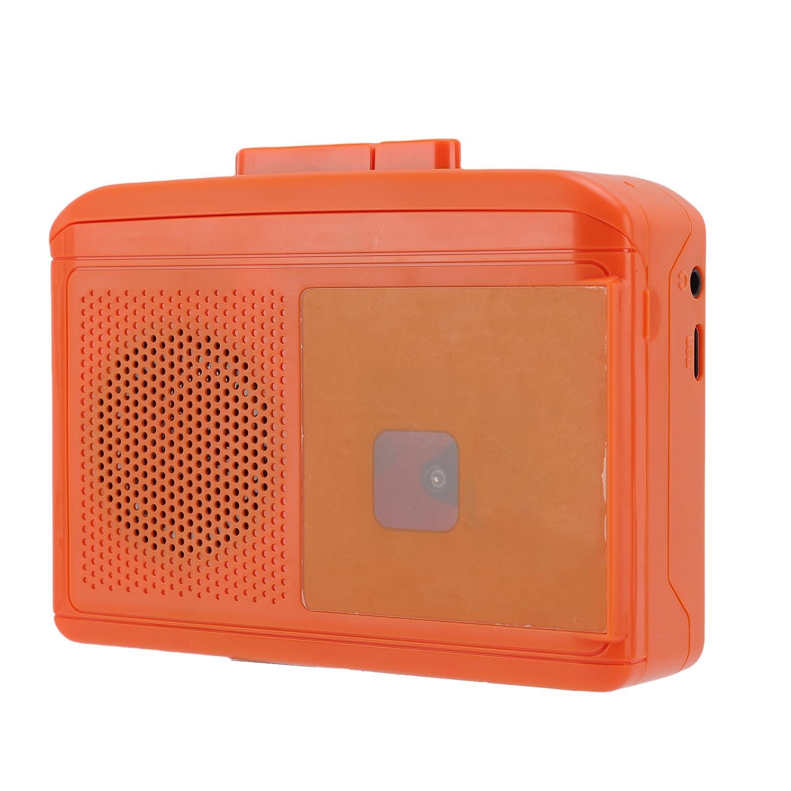 VBESTLIFE Lettore di Cassette Portatile con Altoparlante Incorporato, USB C e Potenza della Batteria per la Lavorativa dello Studio, Riavvolgimento Rapido per gli Amanti della Musica
