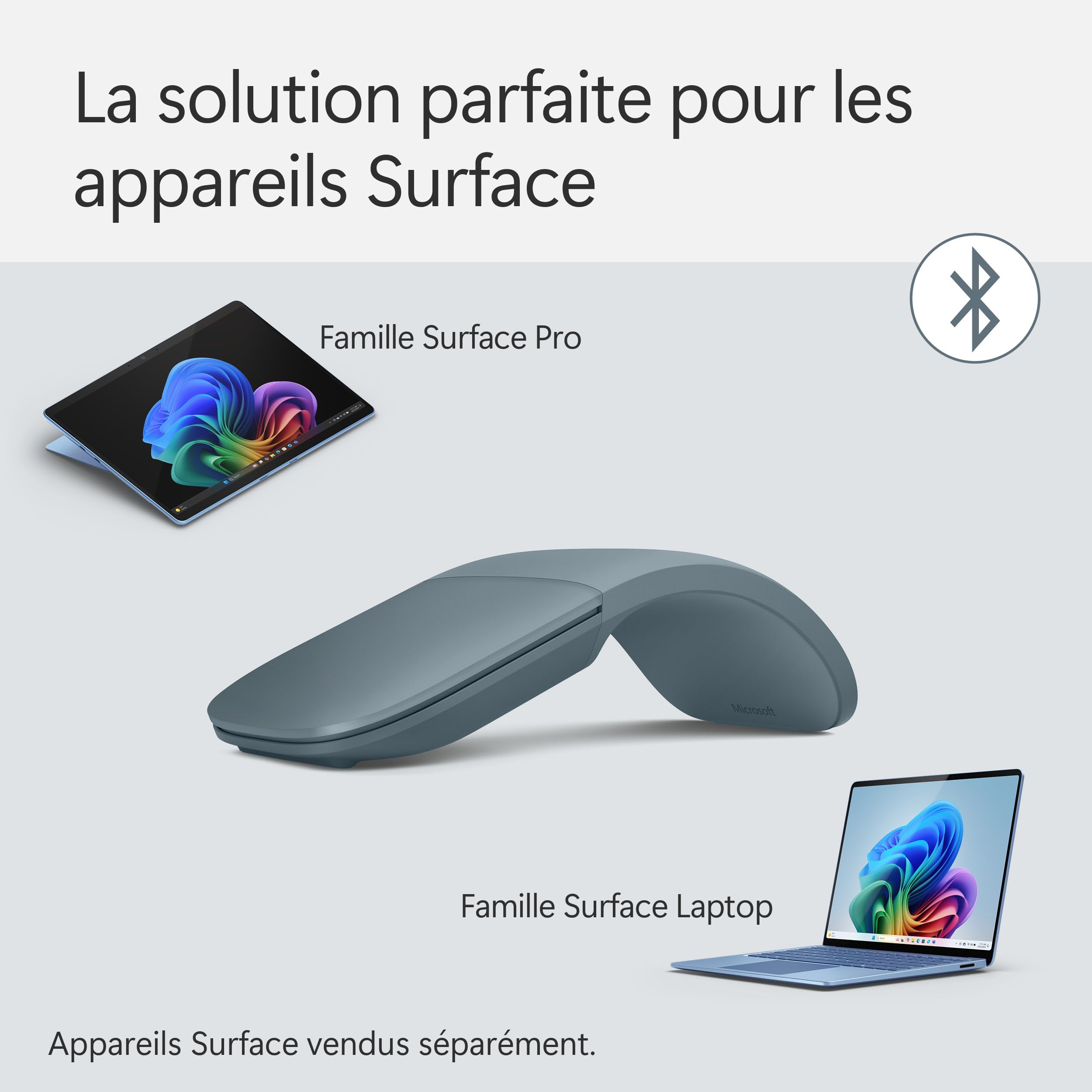Microsoft Souris Surface Arc Mouse | Océan : Amazon.fr: Informatique