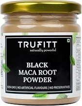 Trufitt Peruvian Black Maca Root Powder | Boosts Energy and Immunity | Relieves Stress | Great for Men and Woman - (100GM)
