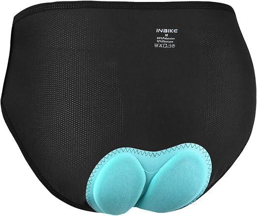 Sportneer Short de cyclisme rembourré 4D pour femme avec rembourrage de l'assise