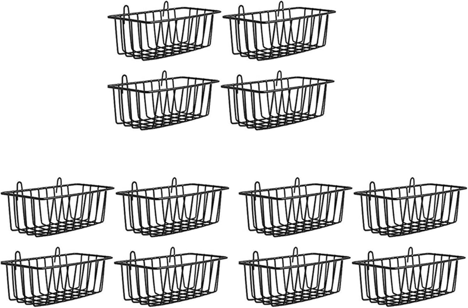 Acywh デザインメタルウォールグリル用12ピースシェルフ、ラティスフォトウォールワイヤーバスケットに使用されるシェルフデザイング