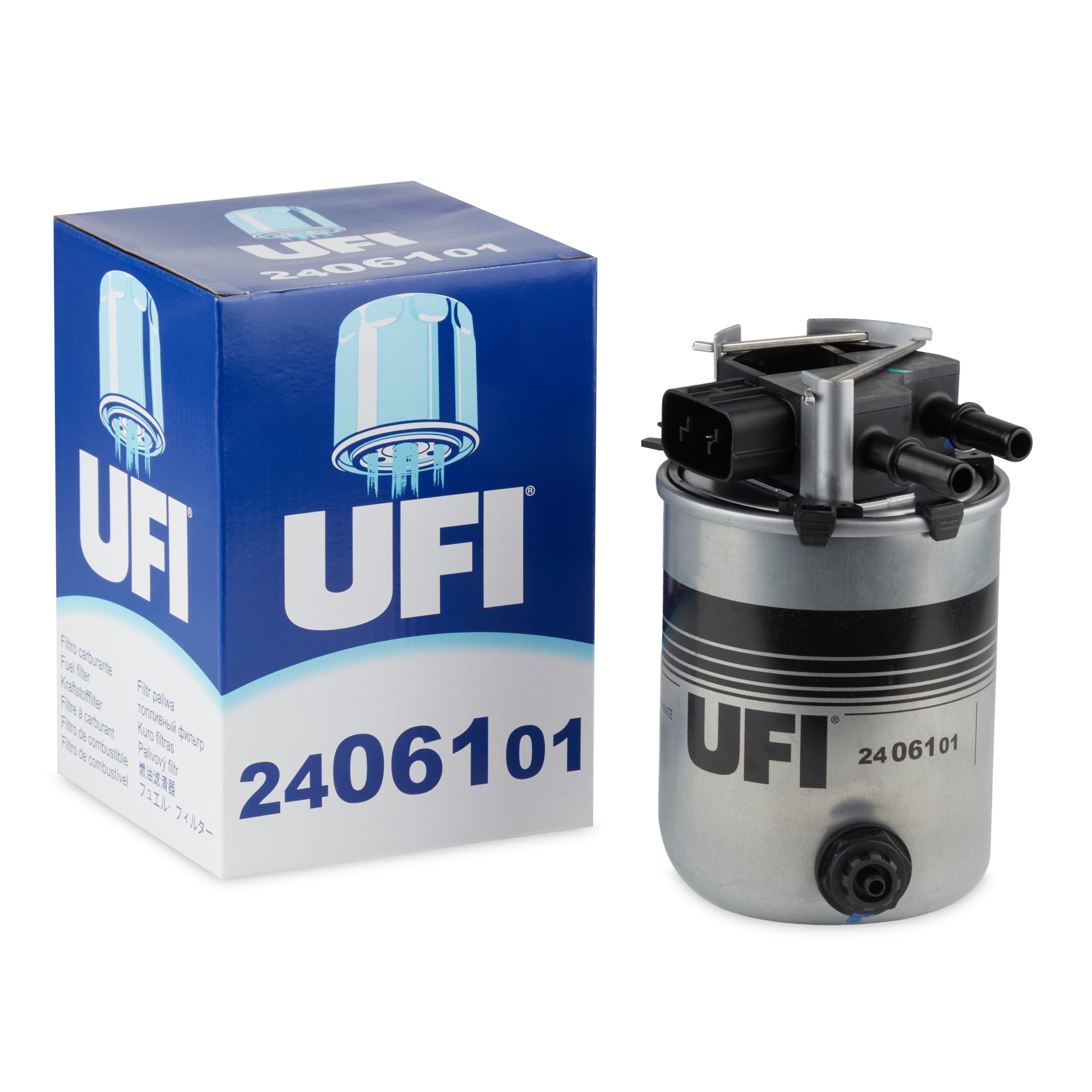 UFI Filters, Filtro Gasoil 24.061.01, Filtro de Combustible Diésel de Recambio, Apto para Coches, Apto para Modelos Nissan