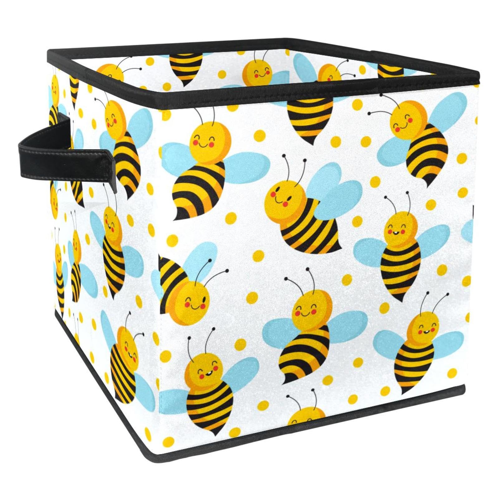 Boîte de rangement pliable cube en tissu pour jouets vêtements livres et maison