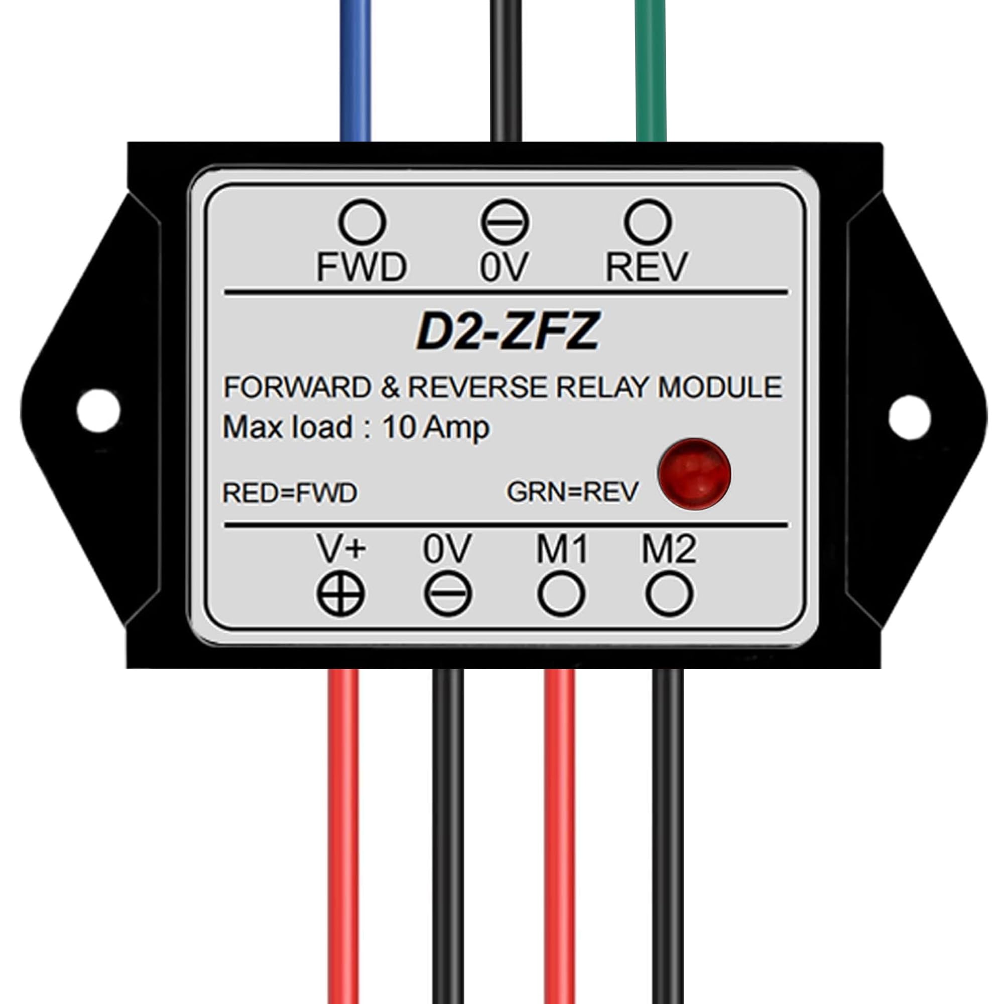 URANT DC12V 10A Forward and Reverse Relay Module with LED Indicator,Suitable for Motor/Linear Actuator Control Switches in Applications Such as