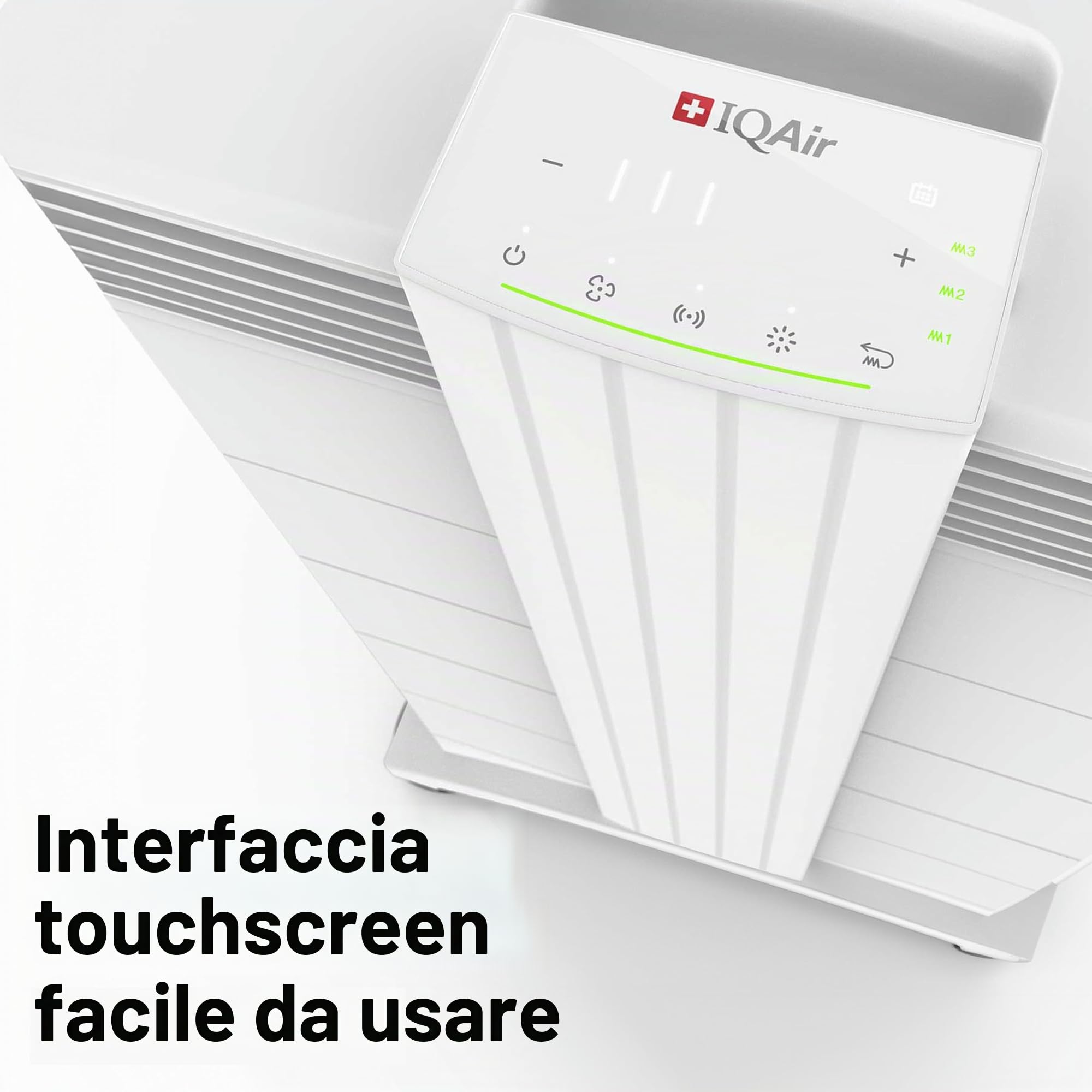 IQAir HealthPro Plus XE - Purificatore d'aria intelligente HyperHEPA filtrazione per grandi stanze fino a 1125 mq - Fumo, virus, allergeni, asma, muffe, polvere, animali domestici, prodotto in