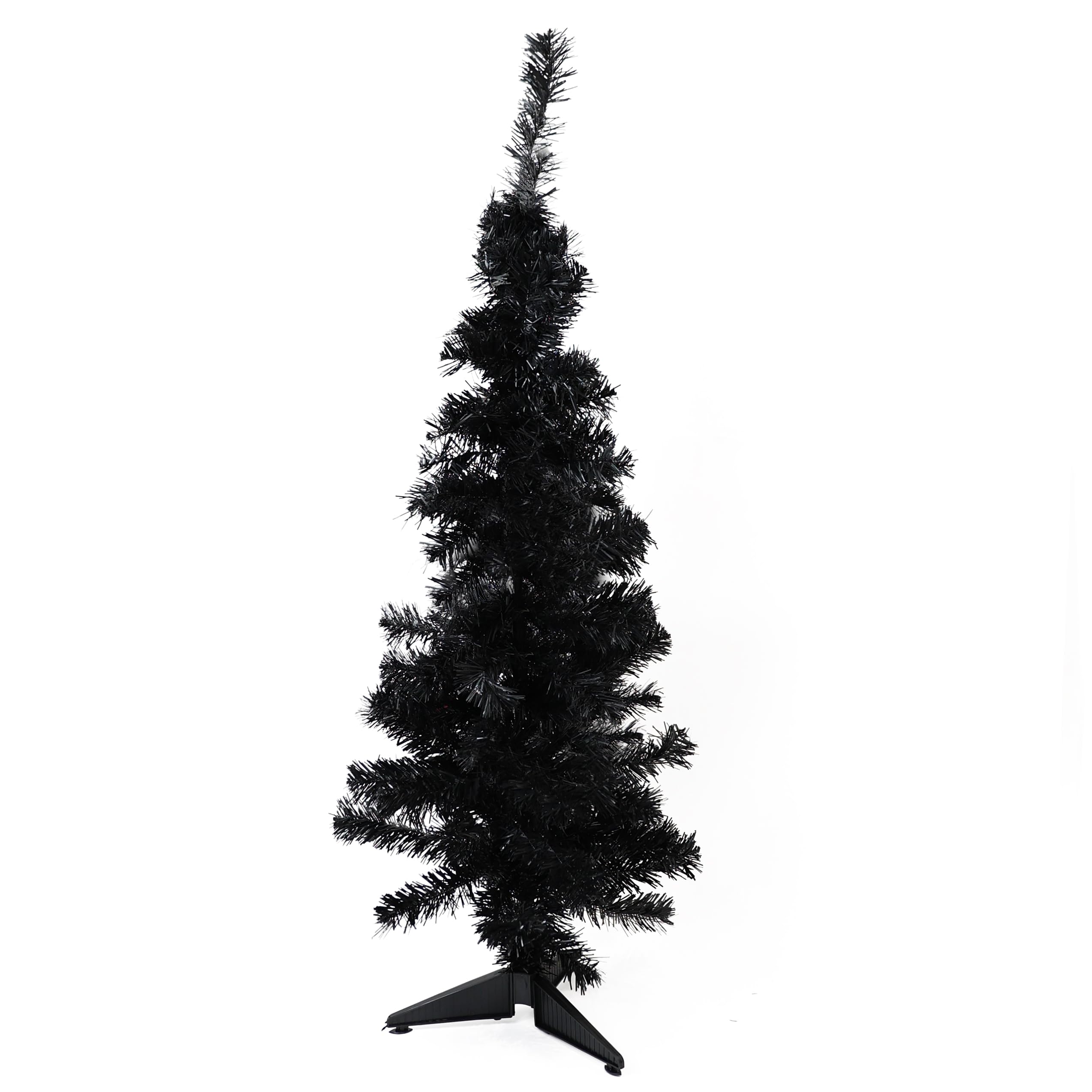 Divchi Black 4Ft Premium Christmas Tree 130 Branch Xmas Trees Artificial Christmas Tree Pine Tree With Plastic Stand Realistic Branches Christmas Tree For Indoor And Outdoor (Black)