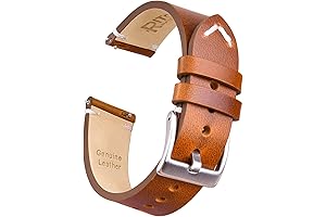 Fossil The Minimalist Genuine Leather Watch Strap for Men and Women, 18mm 20mm 22mm