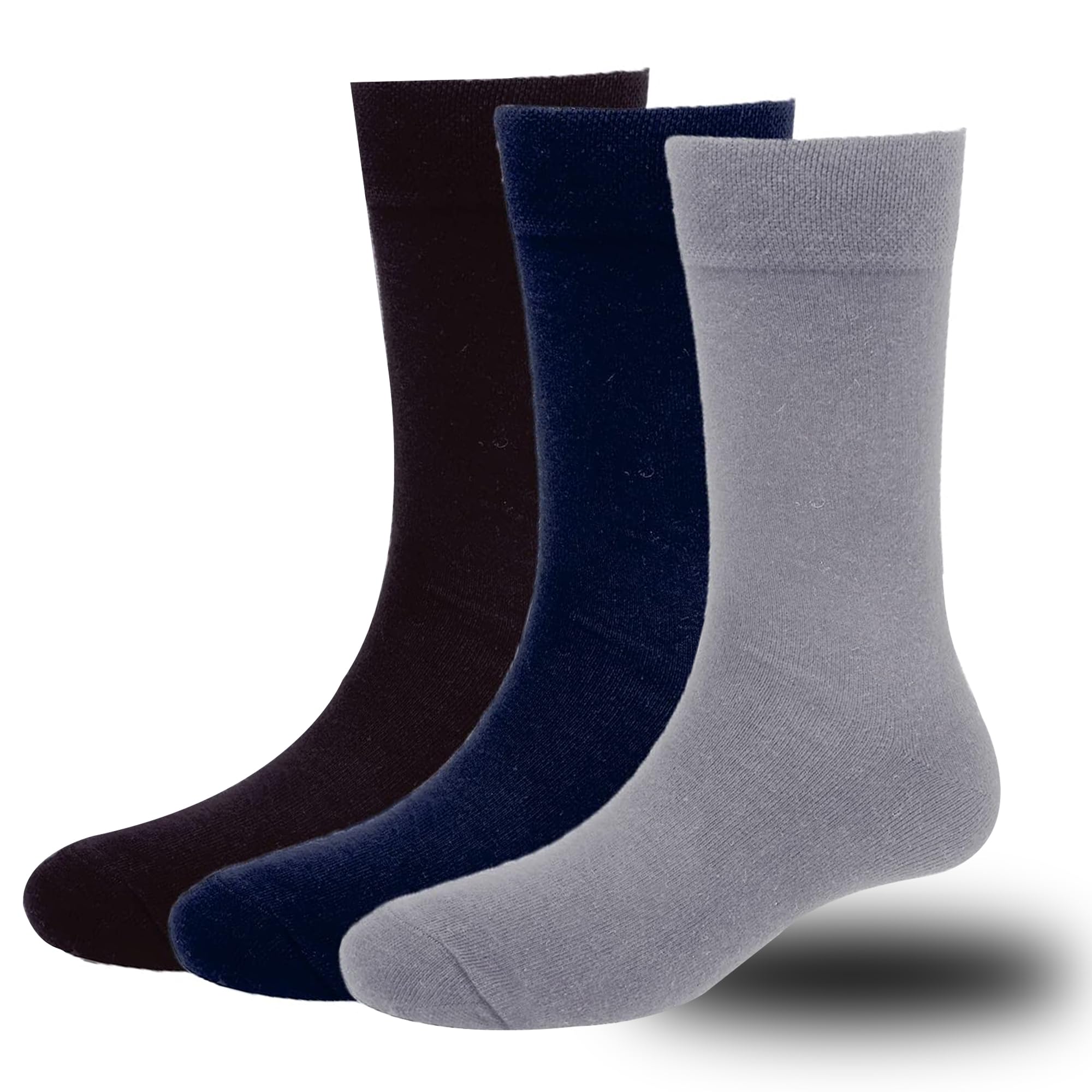 Men's Business Formal Cotton Socks Pack of 3-image-42