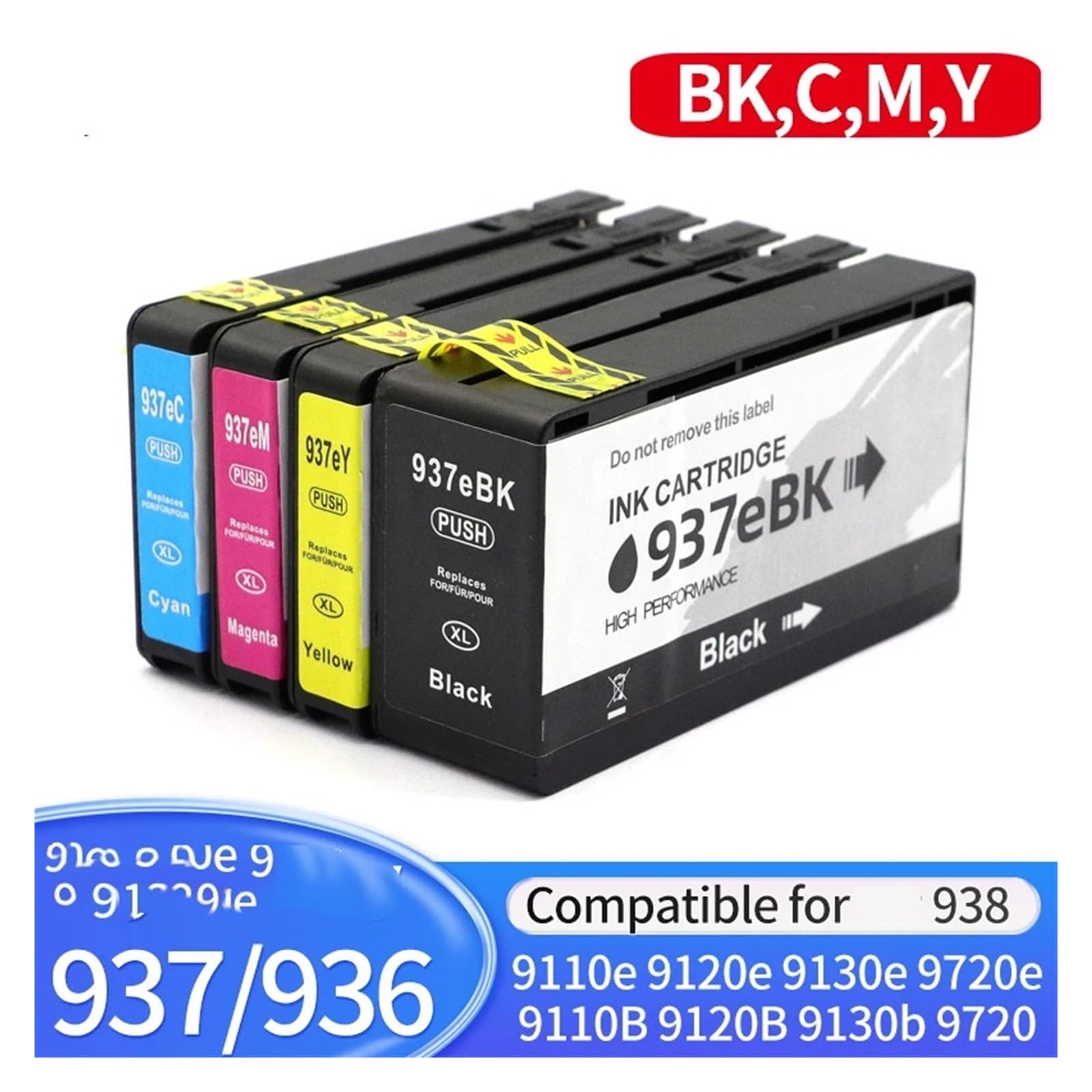 Cartuccia d'inchiostro compatibile 936 937 938 937e 938e for HP