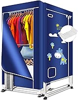 Vista 1 de Secadora de Ropa Portátil, Secadora de Ropa de 110V -1600W, Perchero de Ropa Plegable de 67 Pulgadas -3 Niveles, Secadora Portátil de Ahorro