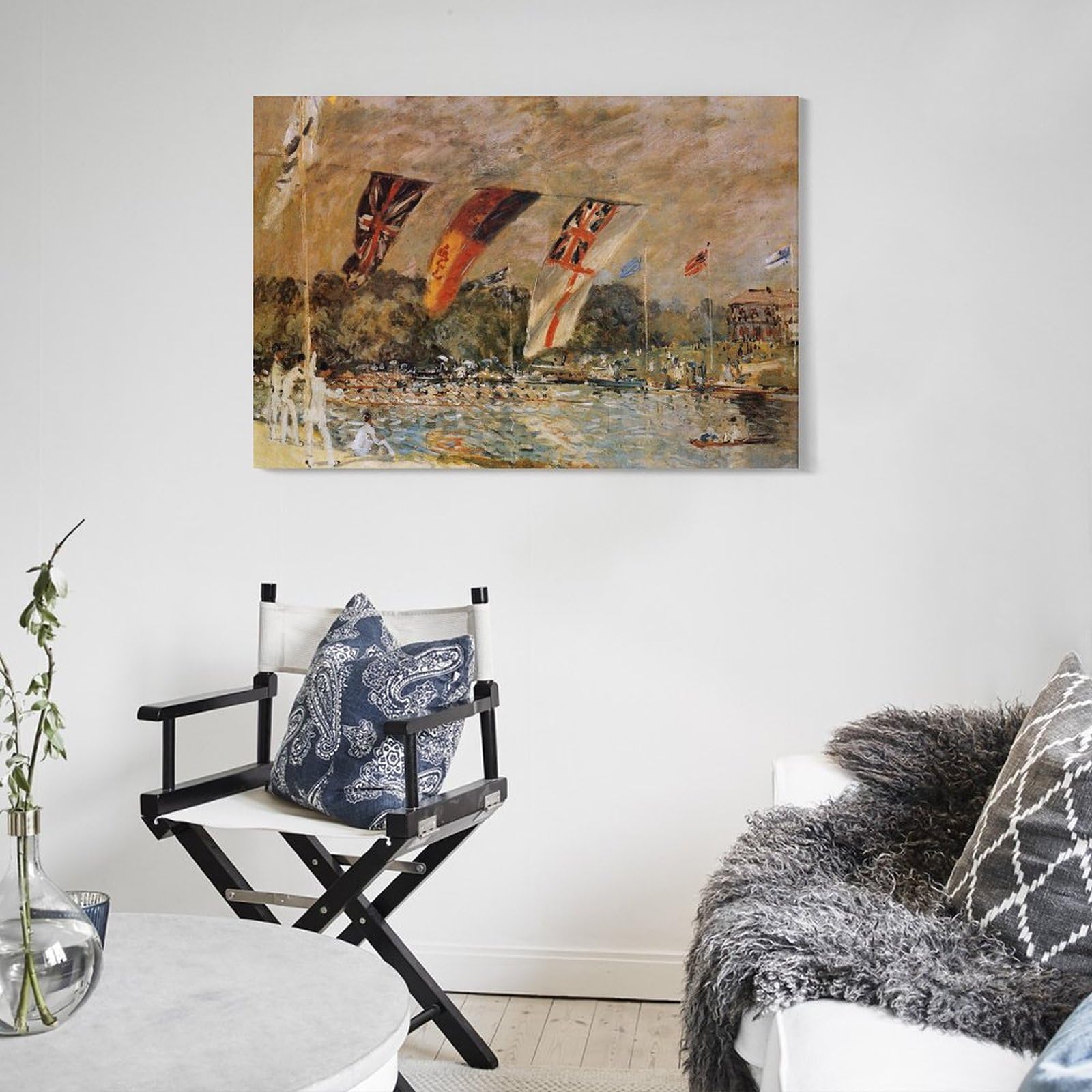 Amazon.com: Alfred Sisley Wall Art Painting Poster The Regatta Sun