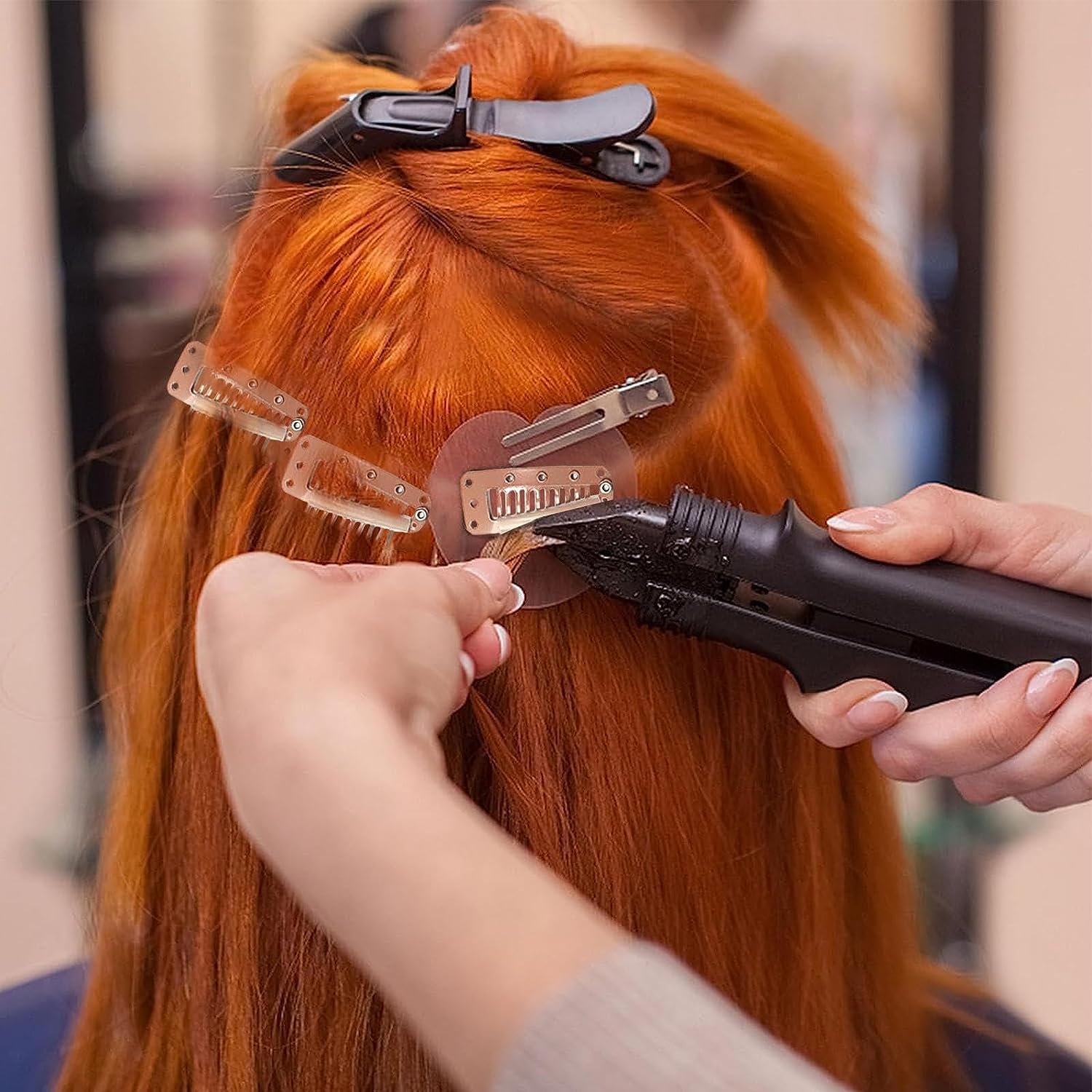 Amazon.co.jp: 10個ウィッグスナップクリップ 固定ピン かつら用ピン