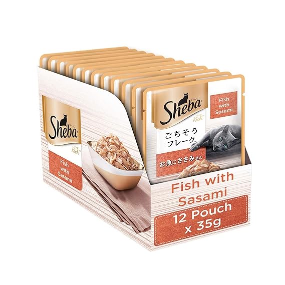 Sheba Adult Premium Wet Cat Food Food, Fish With Sas
