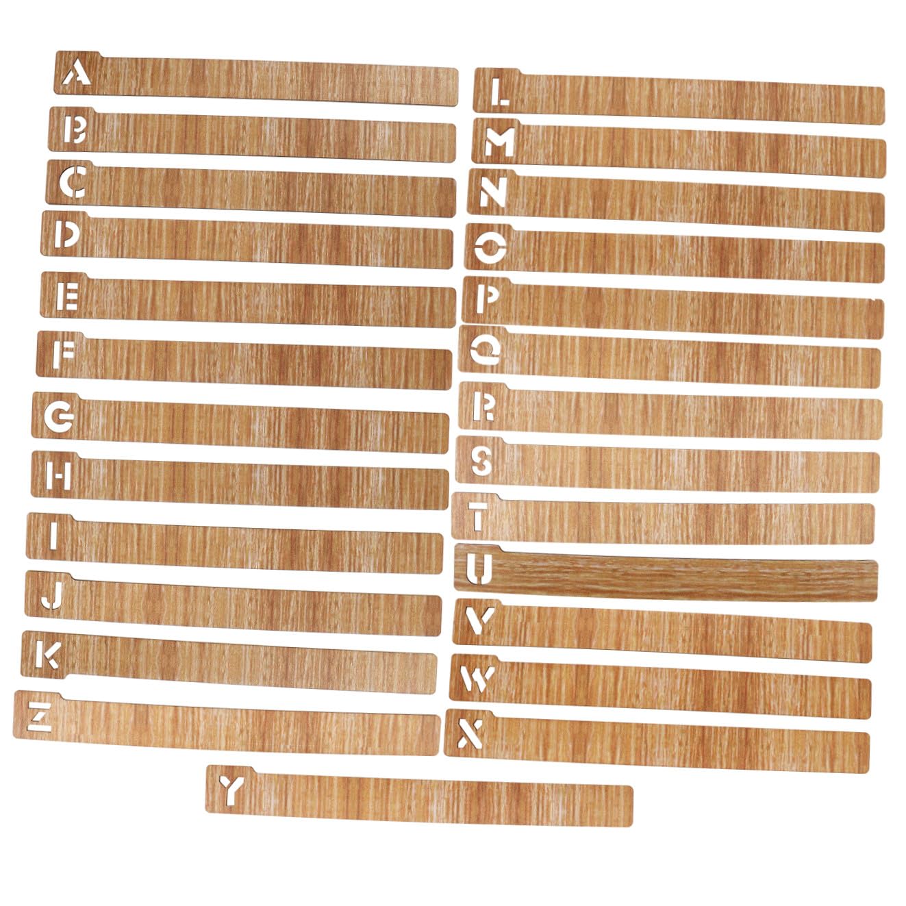 Signets bois alphabet élégants pour une classification esthétique - 8