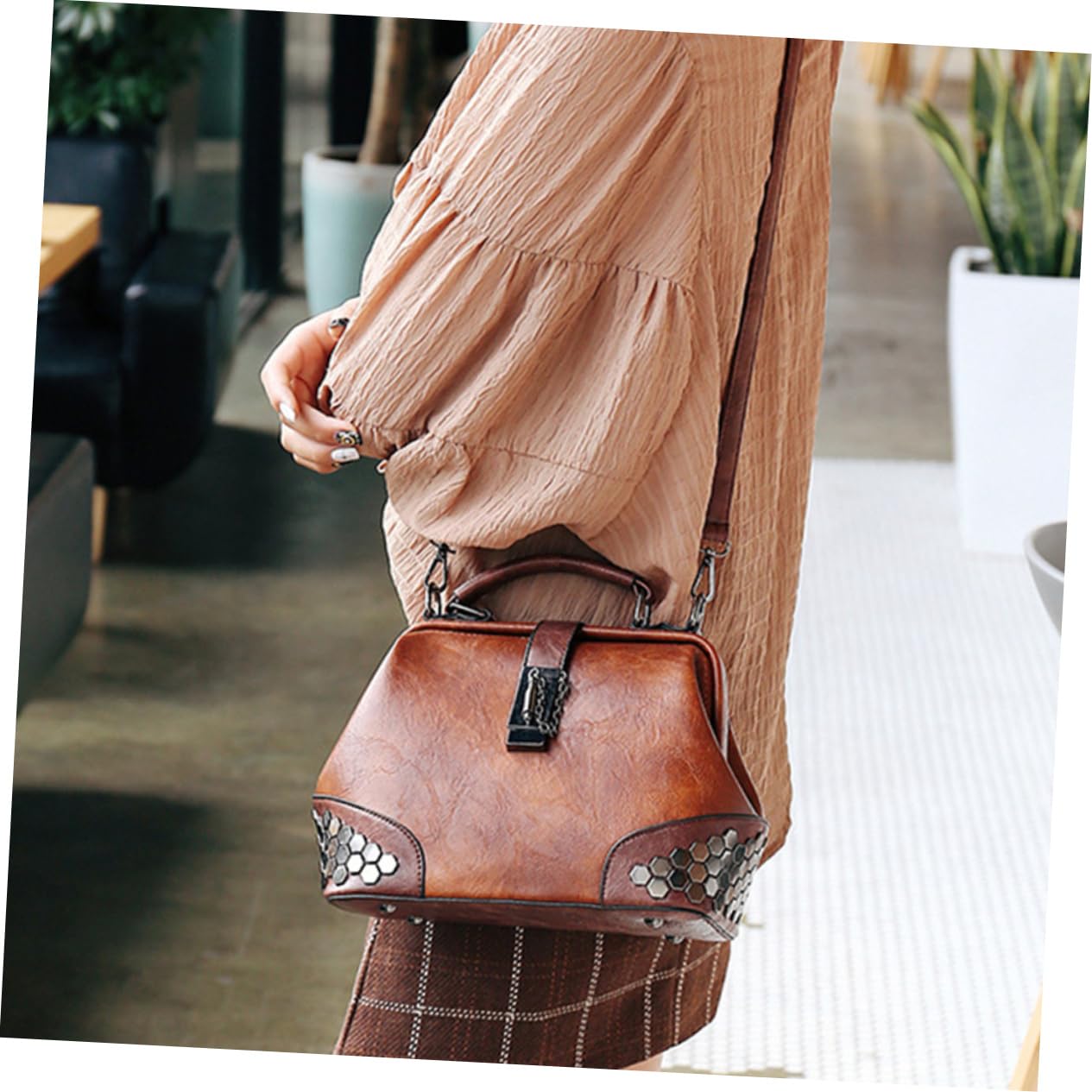 Beavorty 1 Pc Bolsa De Mensajero Bandolera Niña Bolso Bandolera De Celular para Mujer Bolsa De Ocio Monederos para Mujer Bolso De Mano a Juego Bolsos De Mujer Bolsa Informal Chica Exterior