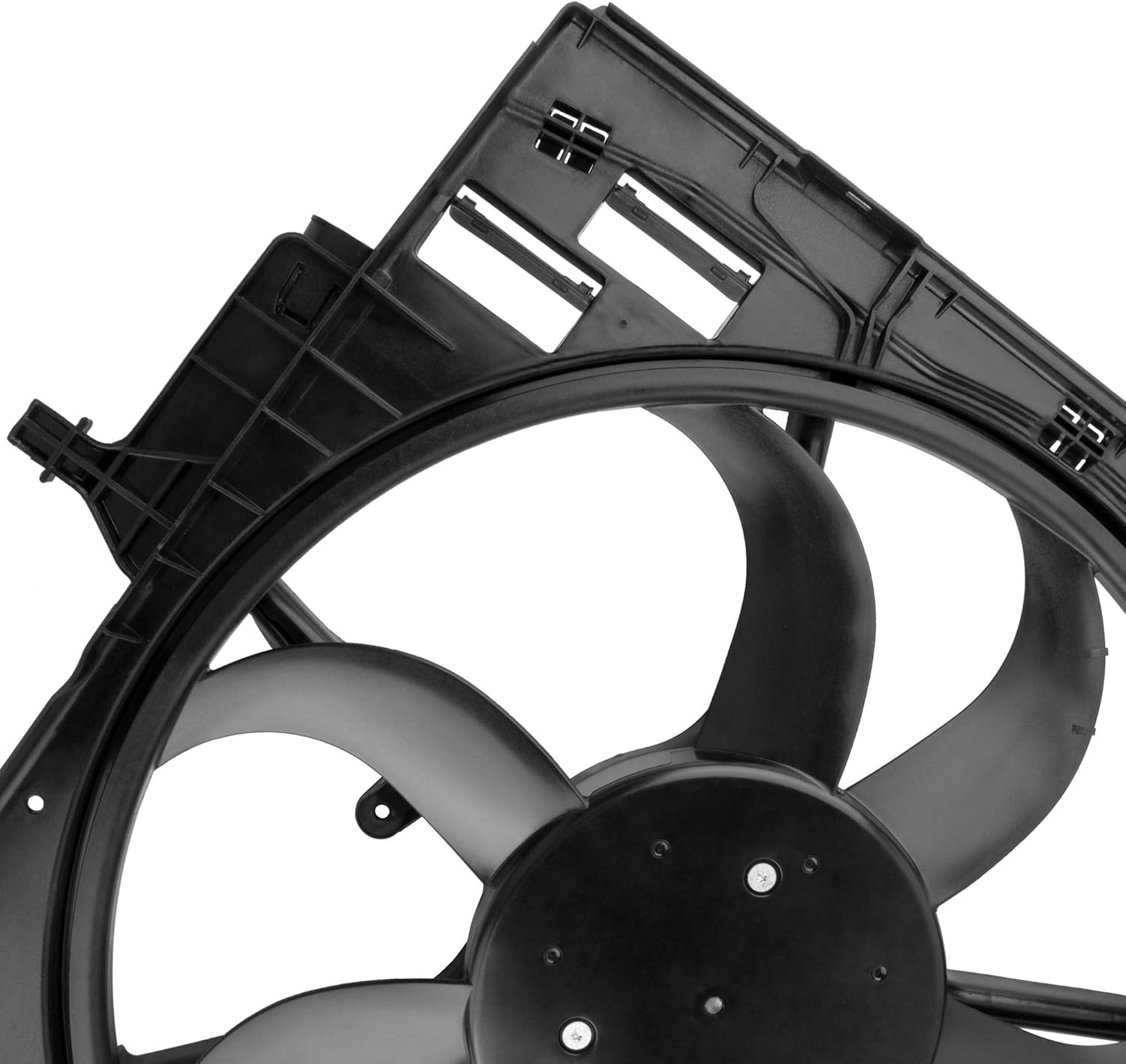 BOXI 17427533558 Engine Radiator Cooling Fan Assembly Fits for BMW E70 X5 2007 2008 2009 2010/3.0L l6 / 4.8L V8 / Replaces OE# 17427598740 17428618240