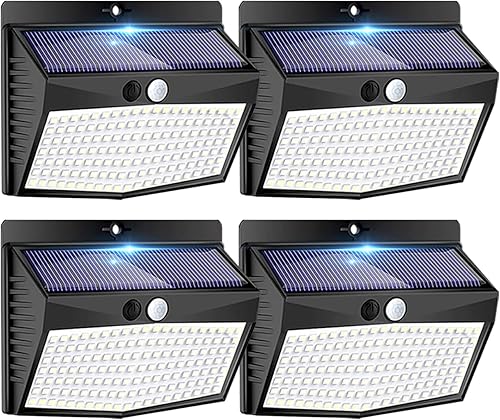 Miniatura 8 de Peasur Paquete de 6 luces solares para exteriores con sensor de movimiento, luces solares de seguridad impermeables con 3 modos de iluminación,