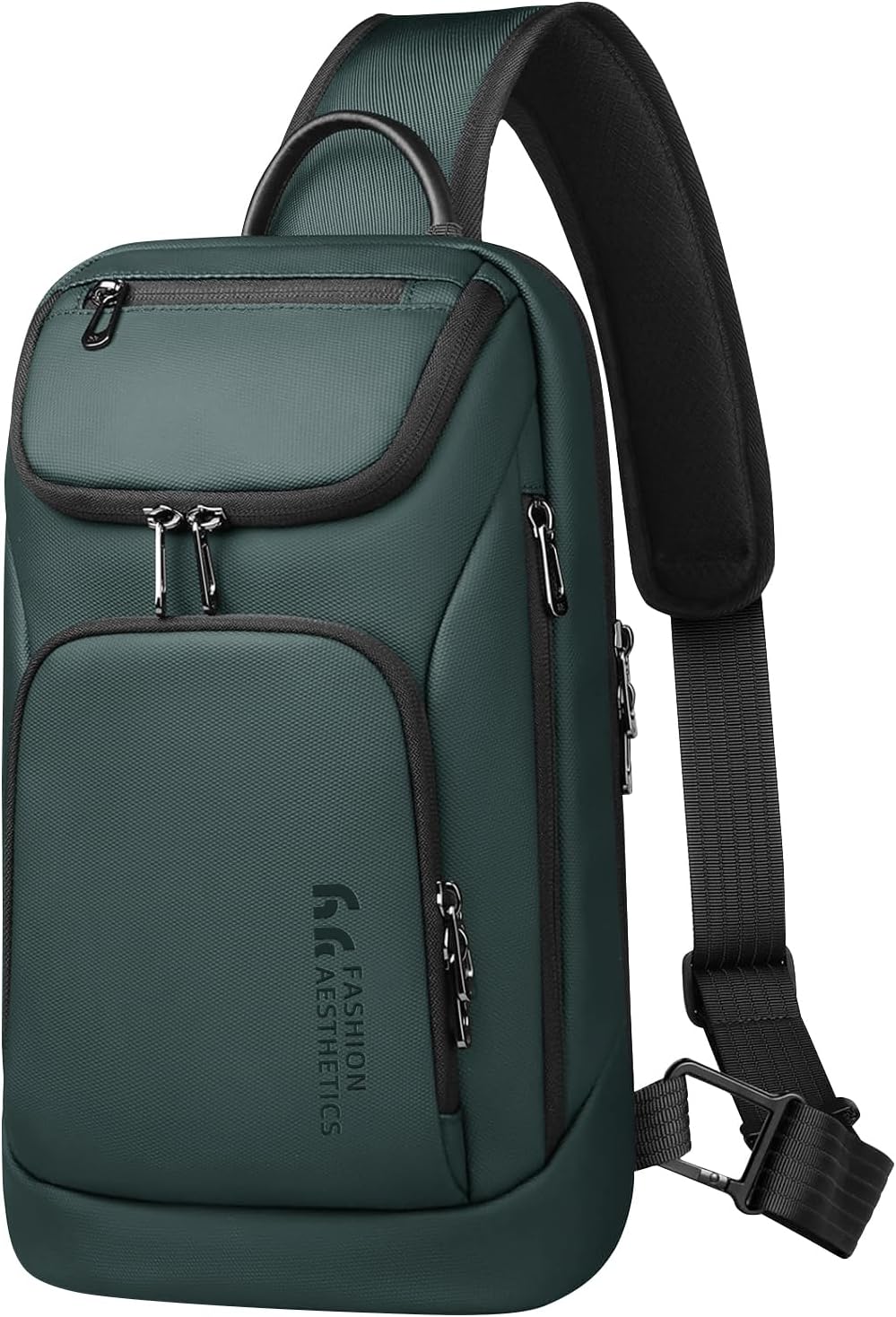 hk Sling Bag for Man, Waterproof Utility Crossbody Bag with Anti-theft Pocket for Men