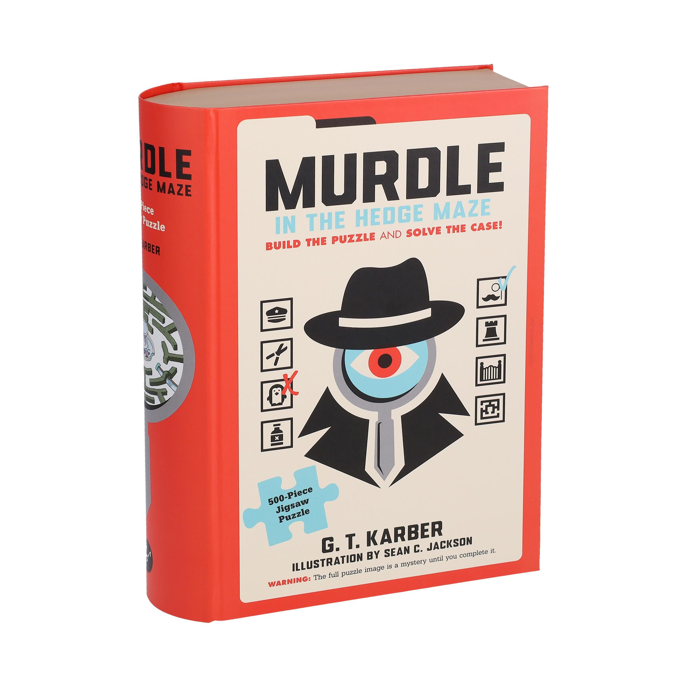 Murdle in The Hedge Maze 500-Piece Jigsaw Puzzle, Jigsaw Puzzles