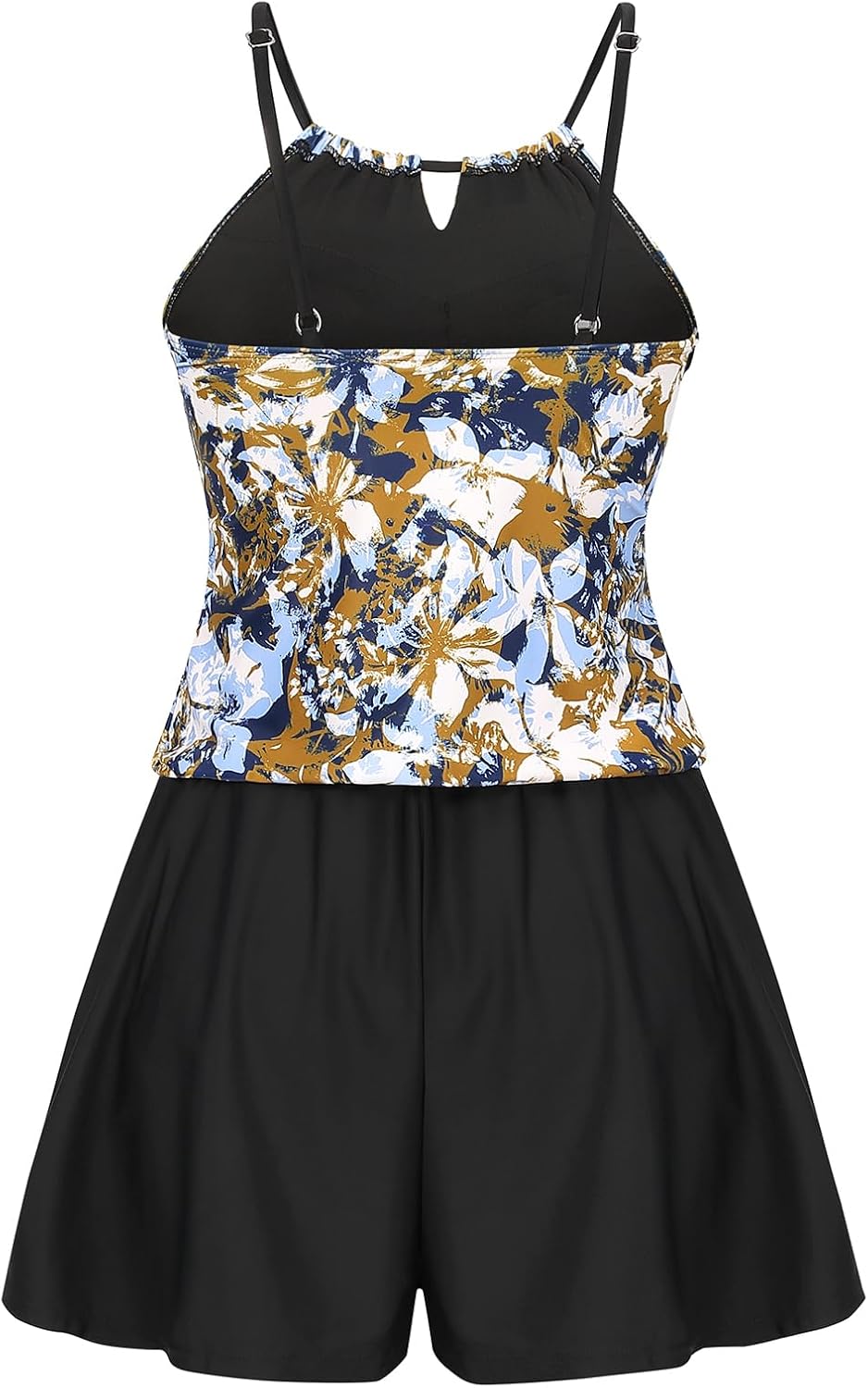 Smismivo Shorts Romper for Women Summer Modest One Piece Swimsuit Jumpsuit with Pockets Bathing Suit - Image 4