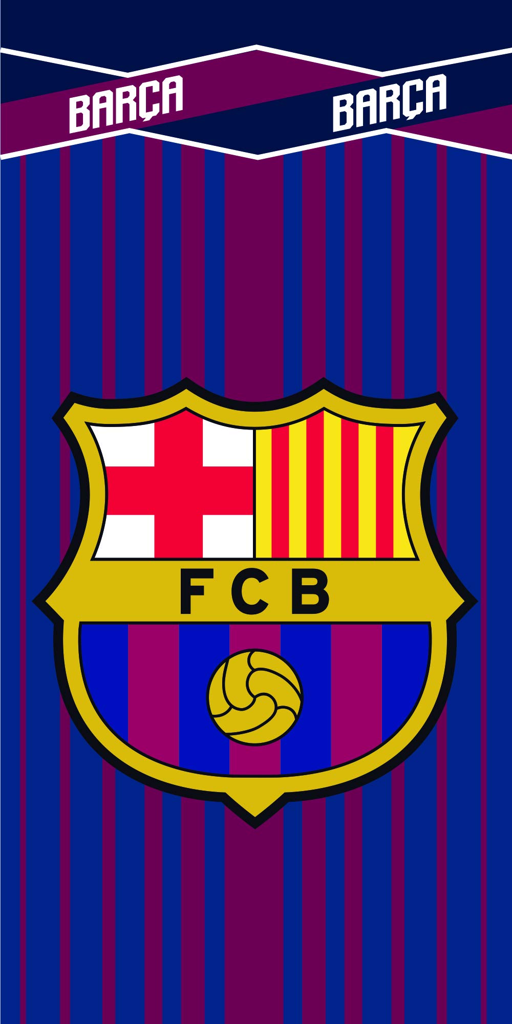 FCB Ręcznik dziecięcy Ni-fcb203 Toalla, Azulgrana, 140 x 70,00 cm