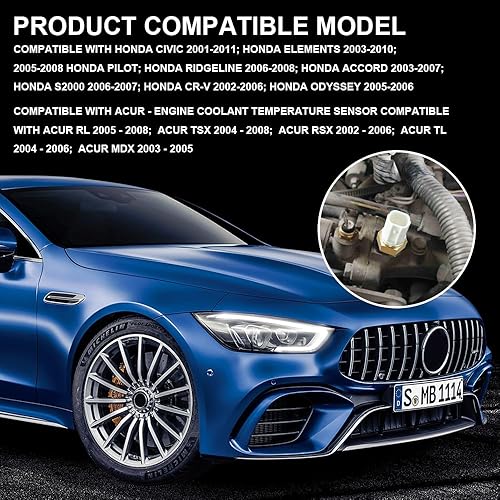 Miniatura 7 de Sensor de temperatura del refrigerante del motor, sensor de temperatura del agua, sensores de temperatura del refrigerante de reemplazo automático,