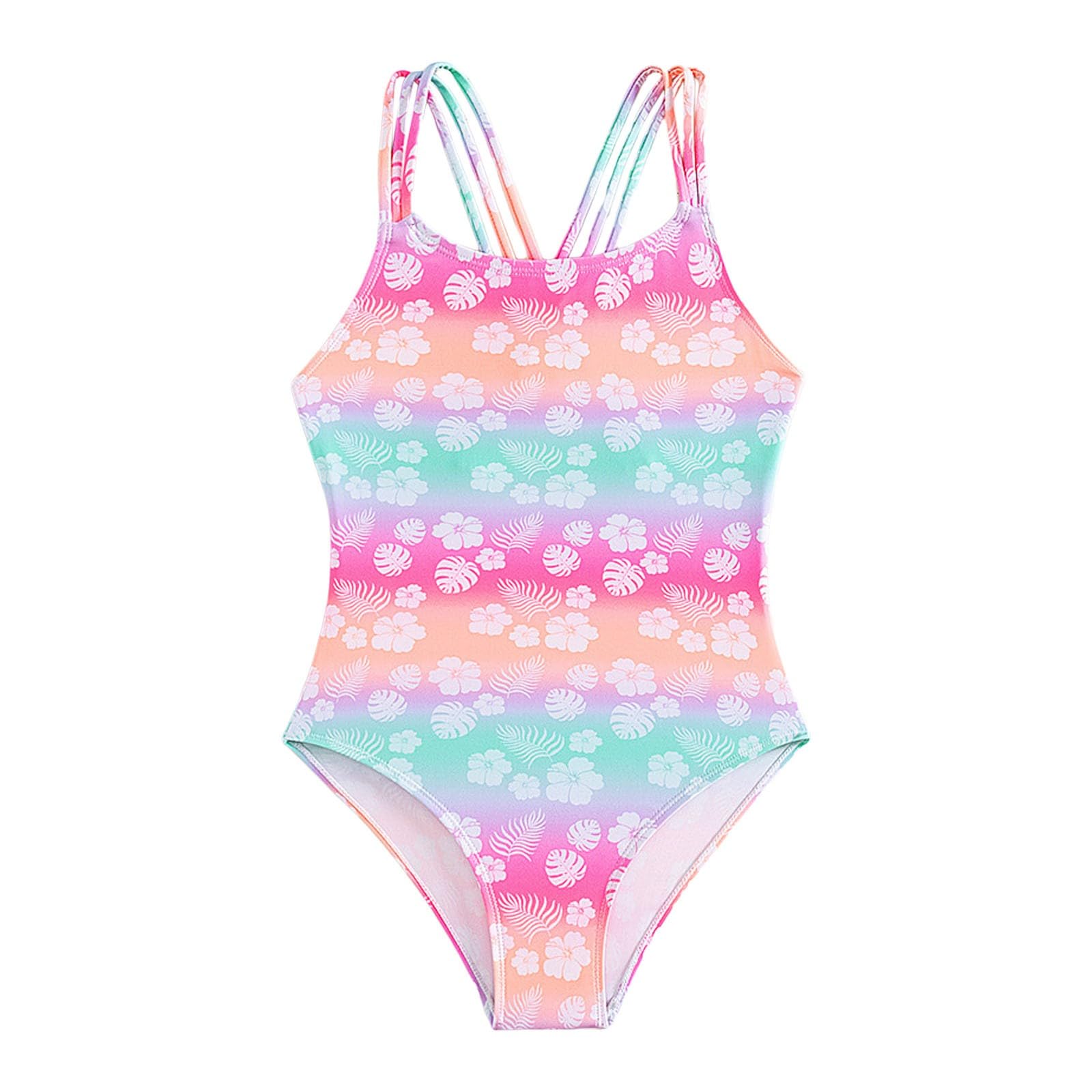Generic Traje de Baño Niñas - Ropa para Niños Bikini sin Mangas de la Playa Camiseta de natación separada Bikini Niña 12 Años para Vacaciones en la Playa para Surf y natación