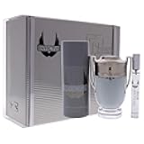 Paco Rabanne Invictus for Men - 3 Pc Gift Set 3.4oz EDT Spray, 0.34oz EDT Spray, 5.1oz Deodrant Spray
