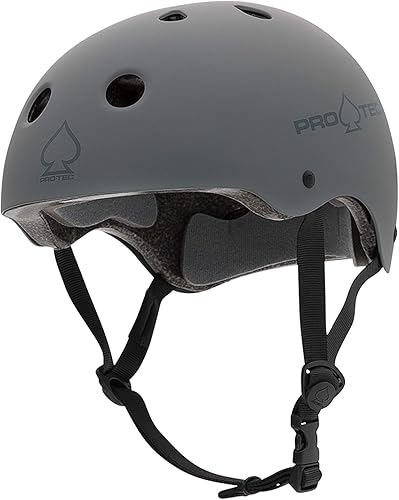 Vista 2 de Pro-Tec Casco clásico de patinaje certificado Gris mate