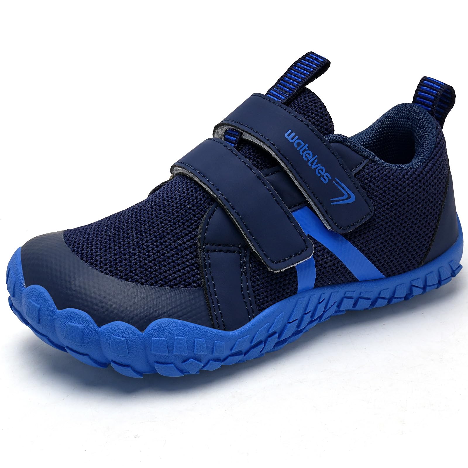WateLves Barfußschuhe Kinder Barfussschuhe mit Klettverschluss Jungen Mädchen Atmungsaktiv,Größe 25-36 EU