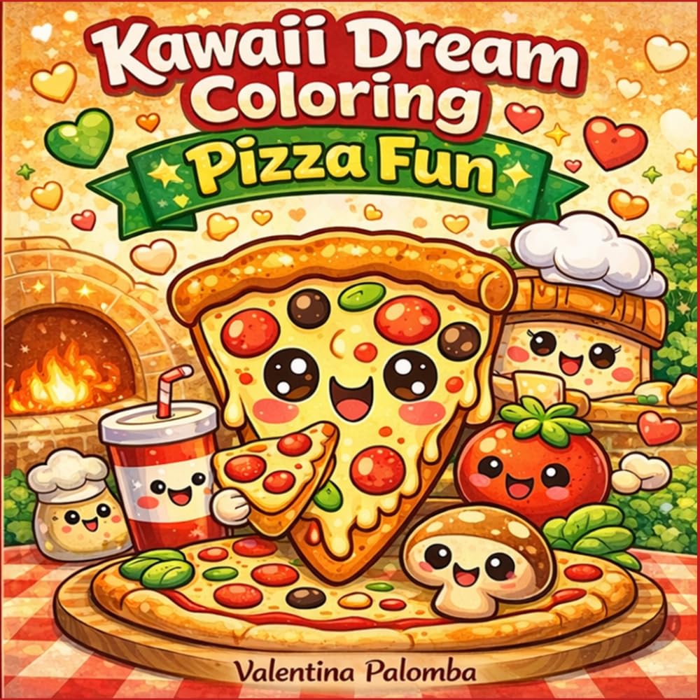Kawaii Dream Coloring: Pizza Fun