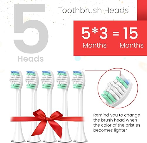 Miniatura 2 de Cabezales de cepillo de dientes de repuesto para AquaSonic Black Series, Vibe Series, Black Series Pro y para cepillo de dientes eléctrico Duo Pro