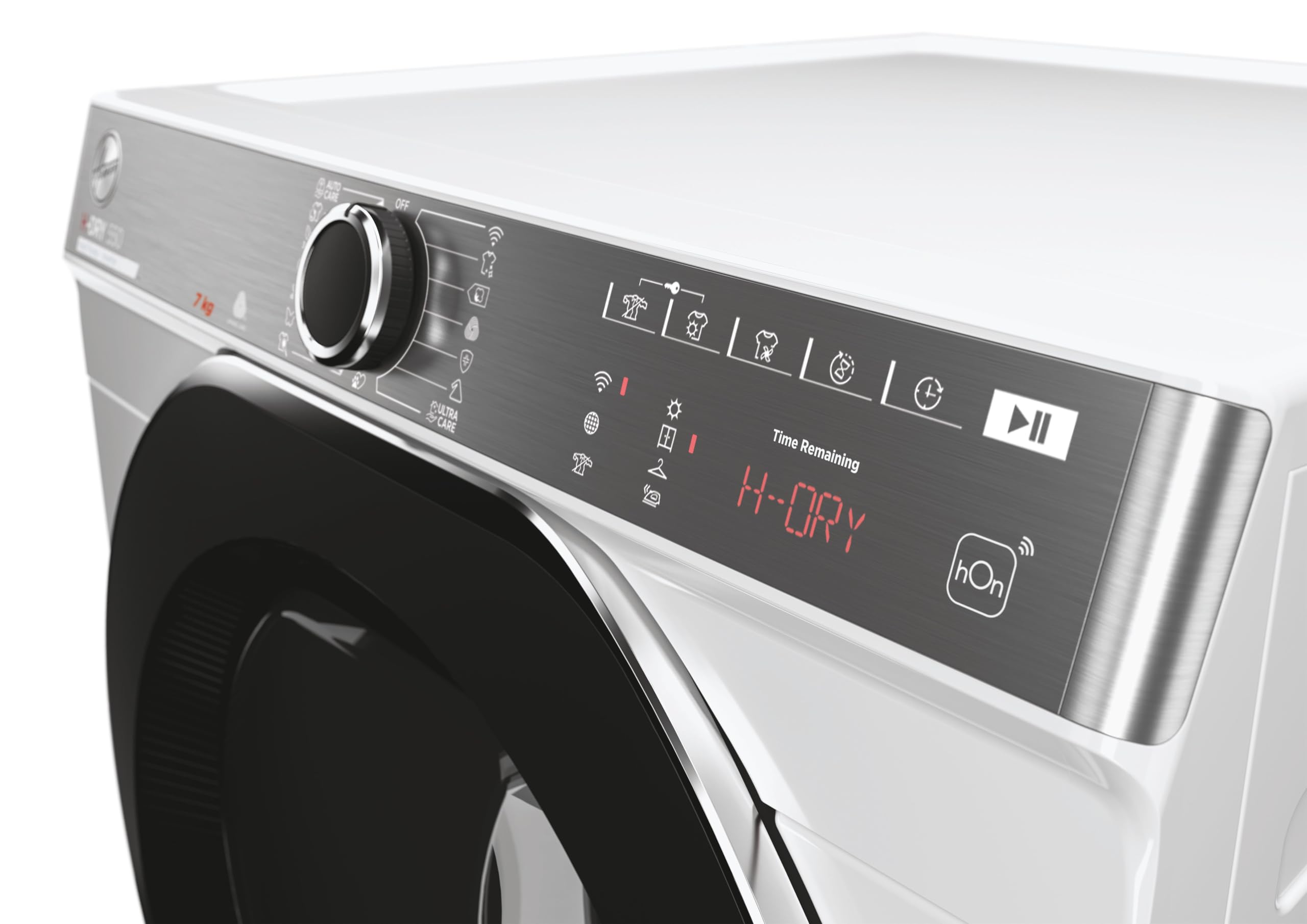 Hoover H-DRY 550 Asciugatrice Slim 7 Kg, Wi-Fi + Bluetooth, 15+1 Programmi, Sensore Umidità, EasyCase, AxLxP 85 x 59,6 x 47,7 cm, NR4 H7A2TCBEX-S