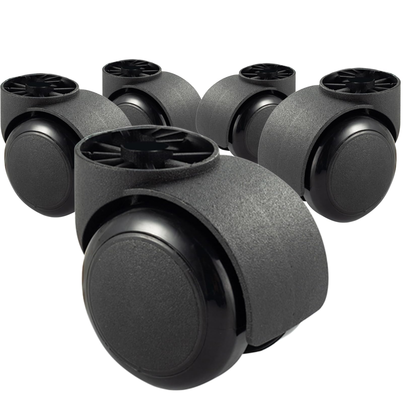Office Chair Casters Pulley, Universal Wheel, Computer Gaming Chair Caster Wheels Replacement, Safe for All Floors Including Hardwood, Fits 99%, Set