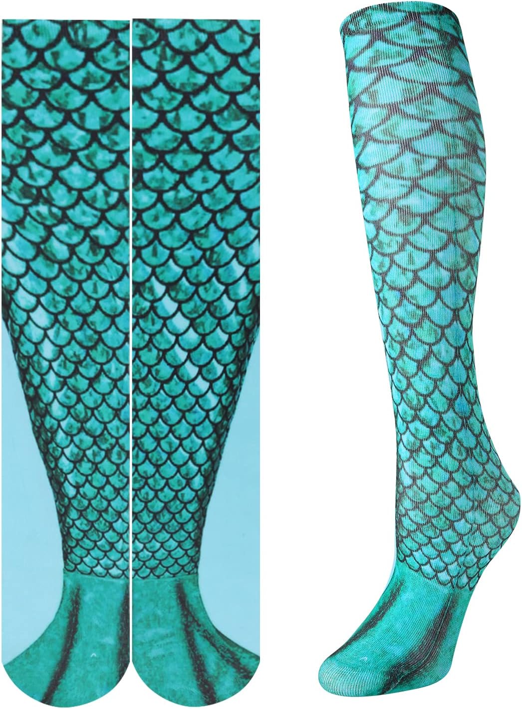 Benefeet Sox Women Girls Funny Novelty Knee High Socks Crazy Cute Over Calf Socks 3D Print Socks Halloween Christmas Cosplay image 4