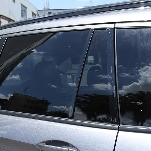 Miniatura 6 de Compatible con Honda Pilot 2019, 2020, 2021, 2022, PC, puerta de automóvil, ventana, ventana, ventana, ventana, accesorios de automóvil, negro, 8