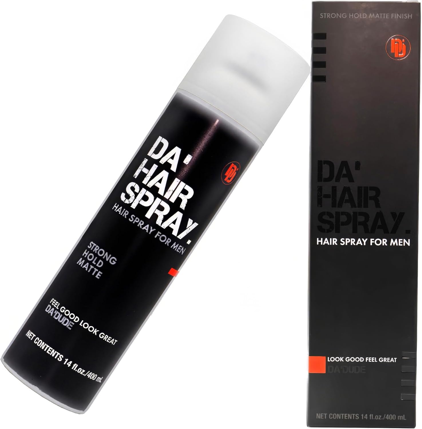 Da’Dude Haarspray – Haarlak voor Mannen met Sterke Hold, Matte Hair Spray Men voor Langdurige Fixatie, Lichtgewicht & Krachtige Hair Spray, 400ml