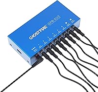 Vista 8 de Fuente de alimentación Ghost FIRE para pedal de guitarra con 8 salidas DC [VERDADERAMENTE aisladas] para pedal de efecto 9V/12V/15V/18V+5V USB