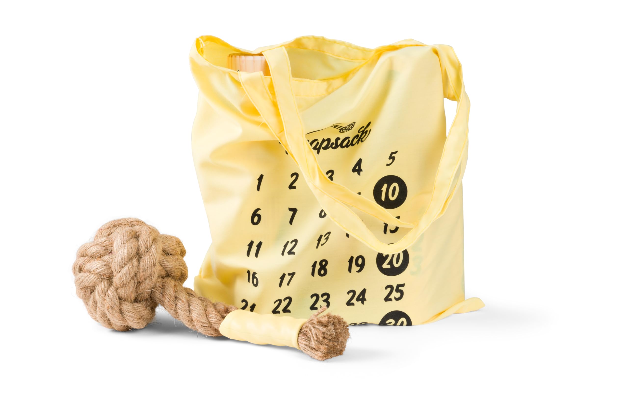 BS Toys Knapsack Strategiespiel - 7 Pfosten, 2 Spielsteine & 1 Knoten - 2-6 Spieler - ab 8 Jahren