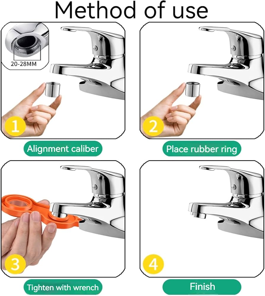 Amazon.co.jp: 蛇口、水出口、泡沫装置レンチ、キッチン用蛇口