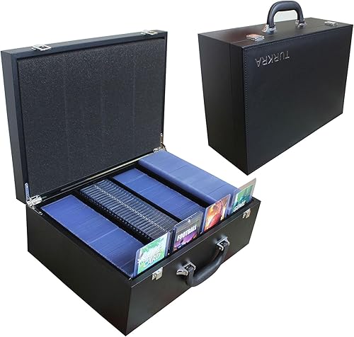 Estuche de almacenamiento de cuero para losa de tarjetas graduadas, soporte magnético y atornillable, portatarjetas de carga superior y soporte para disponible en Yaxa Venezuela