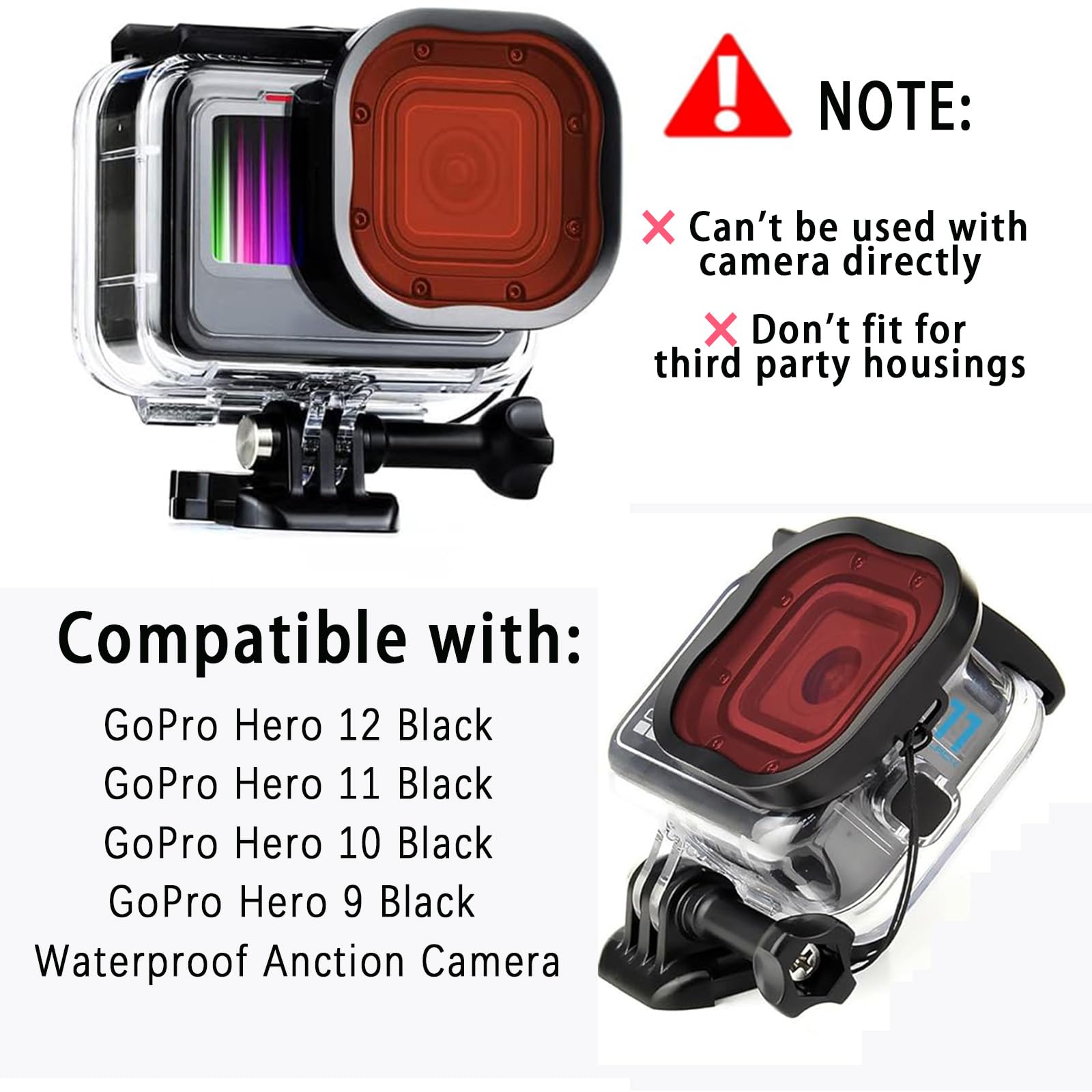 Onderwater Duikfilters voor Gopro Hero 13 12 11 10 9 8 Zwart Waterdichte Behuizing Duiken Rood Licht Close-Up Macrofilters kopen vanaf een prijs van 9.5
