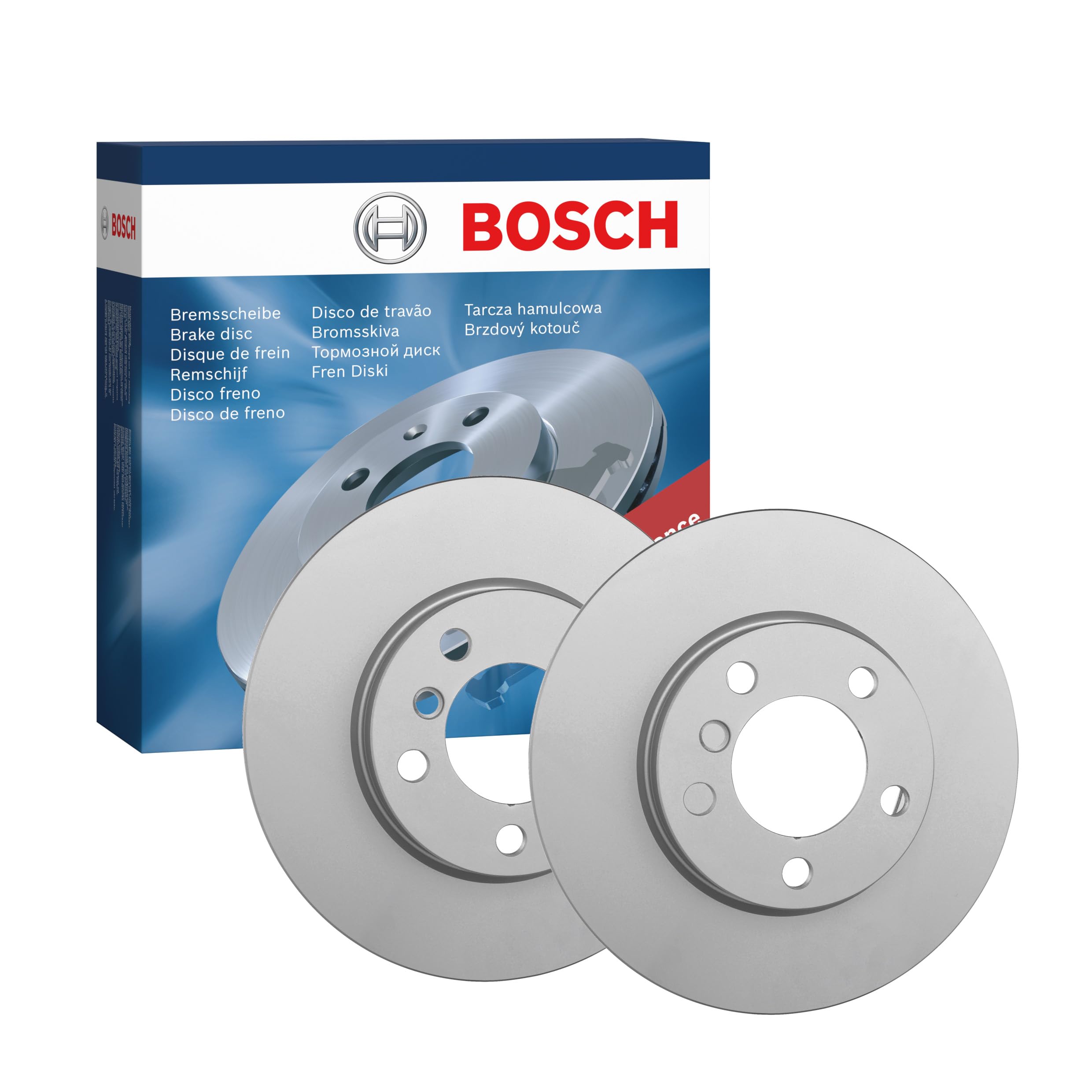 Bosch BD1557 Dischi freno, Asse anteriore, Certificato ECE-R90, 1 set di 2 dischi