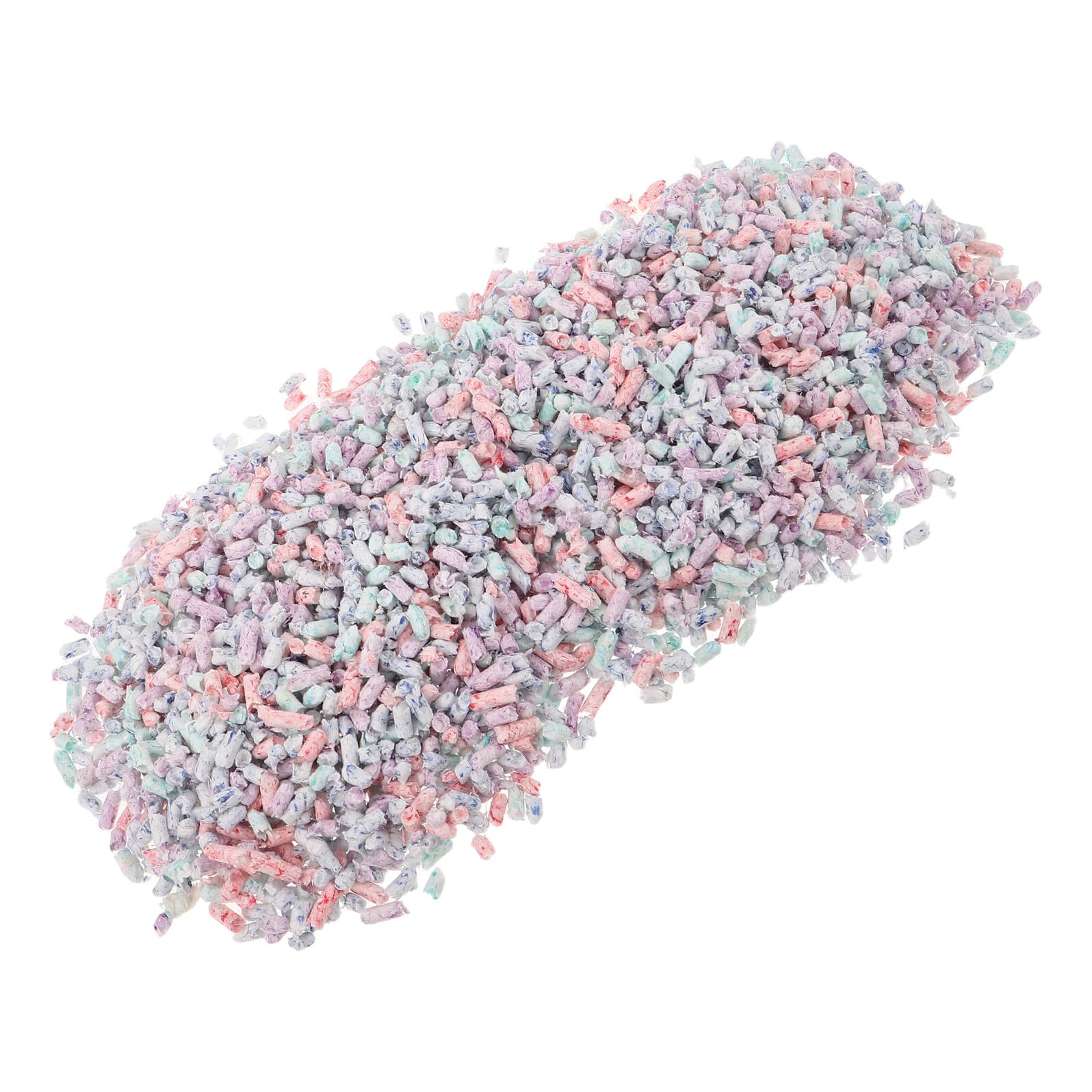 Alipis Lecho de Papel para Hámsteres y Animales Pequeños, Bolitas Absorbentes de 1 Kg, Ropa de Cama Transpirable Multicolor, Acolchado para Jaulas de Conejos y Roedores Pequeños,